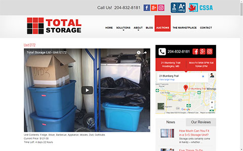 Total Storage Winnipeg Website - How to Find Our Online Storage Unit Auctions - Total Storage Winnipeg