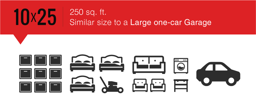 10x25 Storage Unit